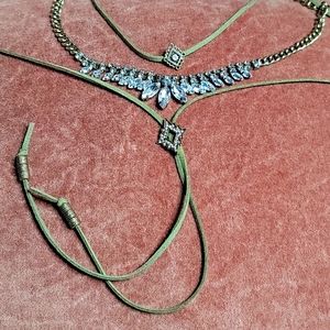 Layered choker necklace